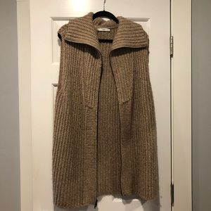 Vince Zip Up Long Sweater